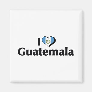 Ich liebe Guatemala-Flagge Magnet