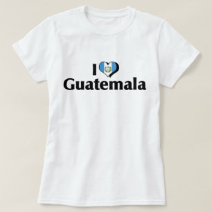 Ich liebe Guatemala-Flagge T-Shirt