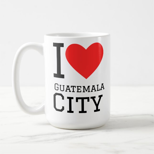 Ich liebe Guatemala-Stadt Kaffeetasse (Links)