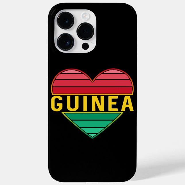 Ich Liebe Guinea, guineisches Herz Case-Mate iPhone Hülle (Rückseite)