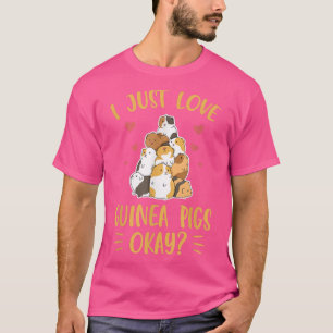 Ich Liebe Guinea Schweine okay Design für eine Gui T-Shirt