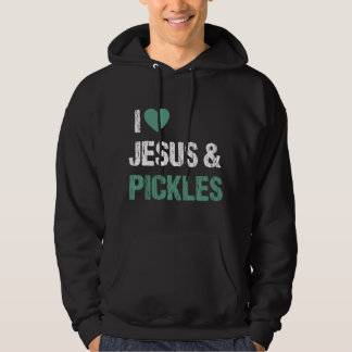 Ich liebe Gurken & Jesus Lustiger Gurkenliebhaber  Hoodie