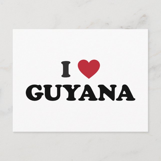 Ich liebe Guyana Postkarte (Vorderseite)