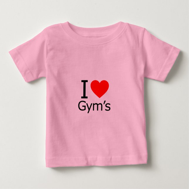 Ich Liebe Gym Baby T-shirt (Vorderseite)
