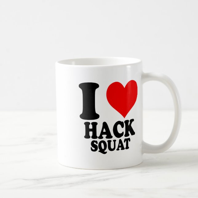 Ich liebe Hackenschmidt Kniebeugen  Kaffeetasse (Rechts)