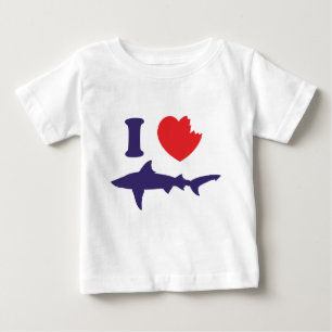Ich liebe Haie Baby T-shirt