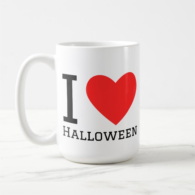Ich liebe Halloween  Kaffeetasse (Links)