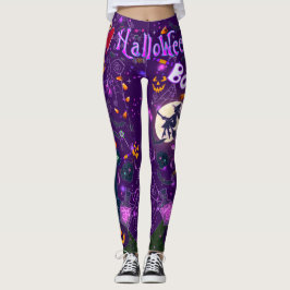 Ich Liebe Halloween Spooky Hexe Lila Leggings