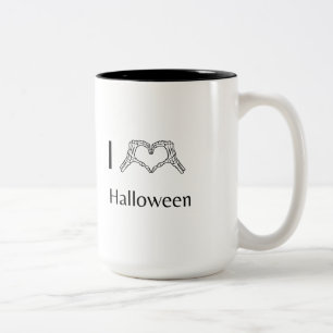 Ich liebe Halloween Zweifarbige Tasse
