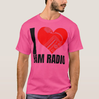 Ich liebe Ham Radios Grafik T-Shirt