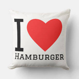 Ich liebe Hamburger Kissen
