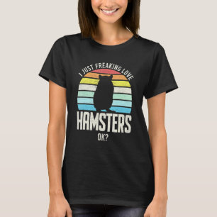 Ich liebe Hamster einfach ok  Vintage Hamster T-Shirt