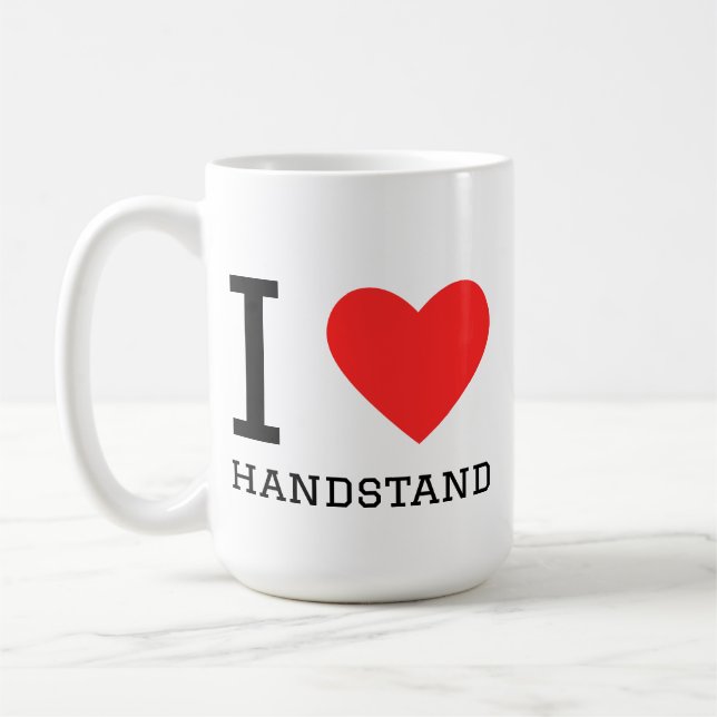 Ich liebe Handstand Kaffeetasse (Links)