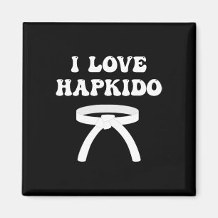 Ich liebe Hapkido Asiatisches Boxen Jiujitsu Kickb Magnet