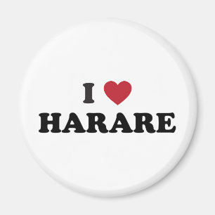 Ich liebe Harare Simbabwe Magnet
