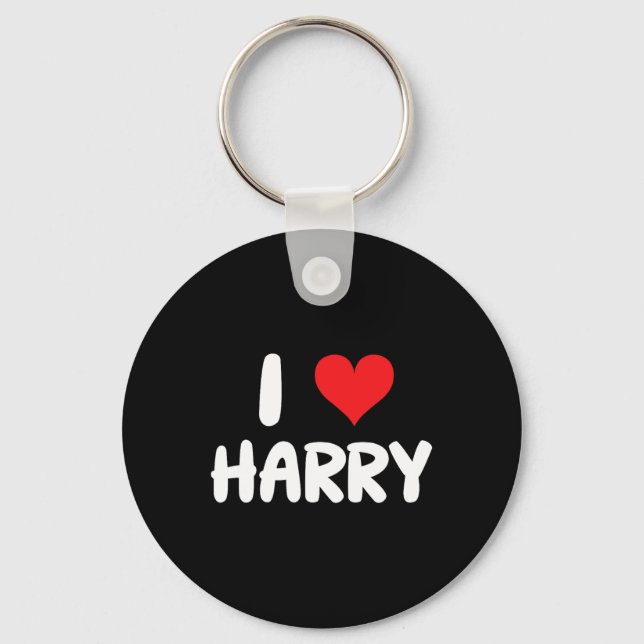 Ich liebe Harry - Herz - Name  Schlüsselanhänger (Vorderseite)