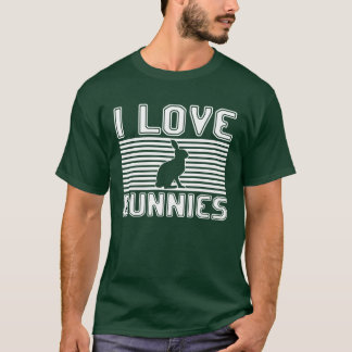Ich liebe Hasen Vintage T-Shirt