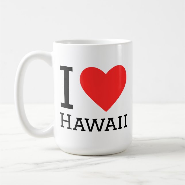 Ich liebe Hawaii  Kaffeetasse (Links)