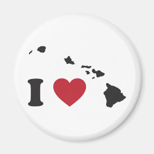 Ich liebe Hawaii Magnet