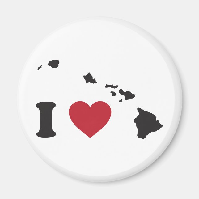 Ich liebe Hawaii Magnet (Vorne)