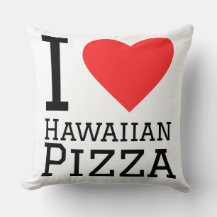 Ich liebe Hawaiian-Pizza Kissen