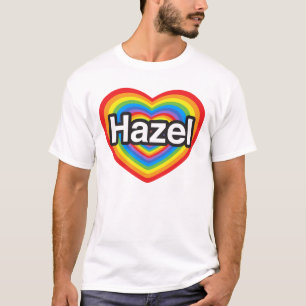Ich liebe Hazel. Ich liebe dich Hazel. Herz T-Shirt