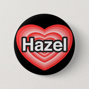 Ich Liebe Hazel. Ich Liebe dir Hazel. Herz Button