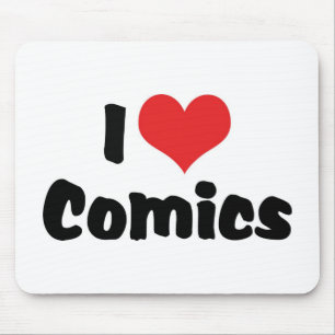 Ich liebe Heart-Comics - Comicbuchliebhaber Mousepad
