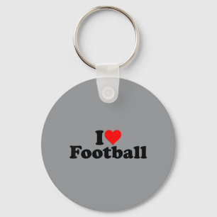 Ich liebe Heart Football Schlüsselanhänger
