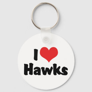 Ich liebe Heart Hawks Schlüsselanhänger