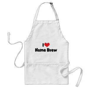 Ich liebe Heart Home Brew - Bierliebhaber Schürze