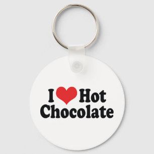 Ich liebe Heart Hot Chocolate - Heiße Schokoladenl Schlüsselanhänger