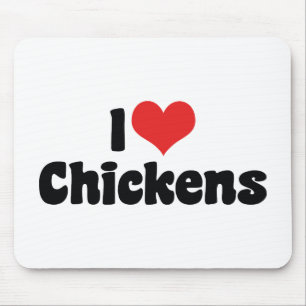 Ich liebe Heart-Hühner - Hühnerliebhaber Mousepad