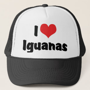 Ich liebe Heart Iguanas - Echsenliebhaber Truckerkappe