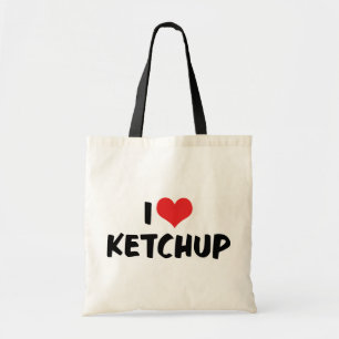 Ich liebe Heart Ketchup - Ketchup-Liebhaber Tragetasche