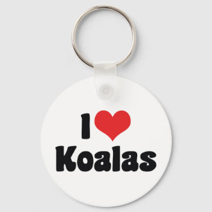Ich liebe Heart Koalas - Koala-Bären-Freunde Schlüsselanhänger