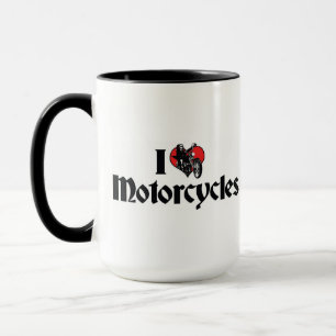 Ich liebe Heart Motorräder Tasse