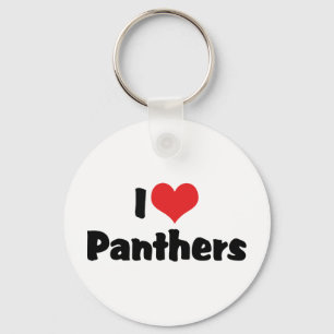 Ich liebe Heart Panthers Schlüsselanhänger