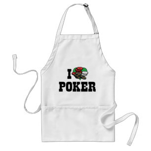 Ich liebe Heart Poker - Texas Holdem Liebhaber Schürze