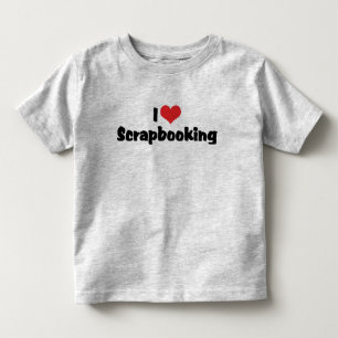 Ich liebe Heart Scrapbooking - Scrapbook Liebhaber Kleinkind T-shirt