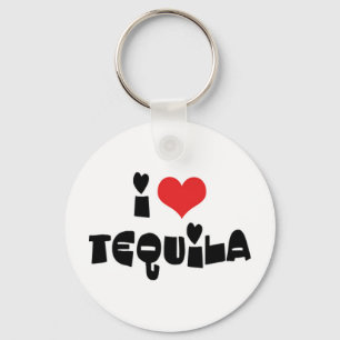 Ich liebe Heart Tequila Schlüsselanhänger
