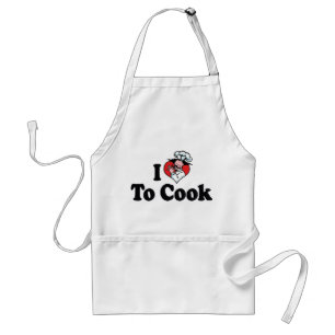 Ich liebe Heart To Cook - Chef Baker Kochliebhaber Schürze
