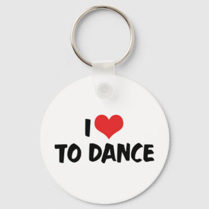 Ich liebe Heart To Dance - Ballett Tango Walzer Li Schlüsselanhänger
