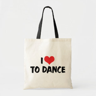 Ich liebe Heart To Dance - Tango Walzer Ballettlie Tragetasche