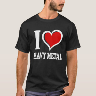 Ich liebe Heavy Metal Ich Herz T-Shirt