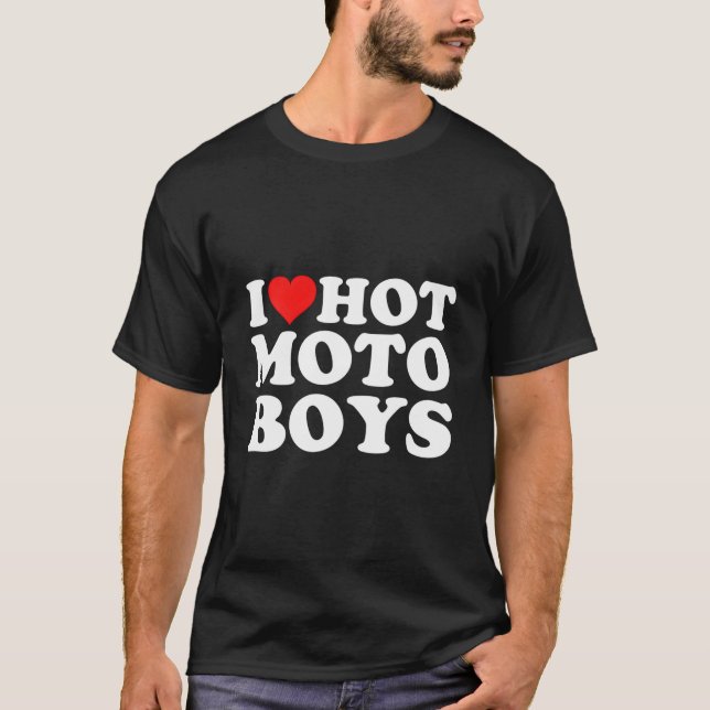Ich liebe heiße Moto T-Shirt (Vorderseite)
