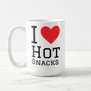 Ich liebe heiße Snacks Kaffeetasse