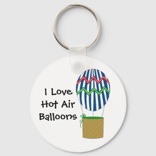 Ich liebe Heißluftballons Schlüsselanhänger