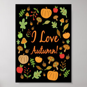 Ich Liebe Herbst! Poster