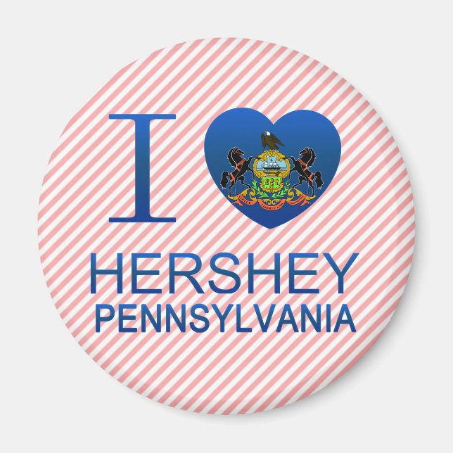 Ich liebe Hershey, PA Magnet (Vorne)